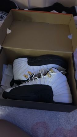 Jordan 12s black and white