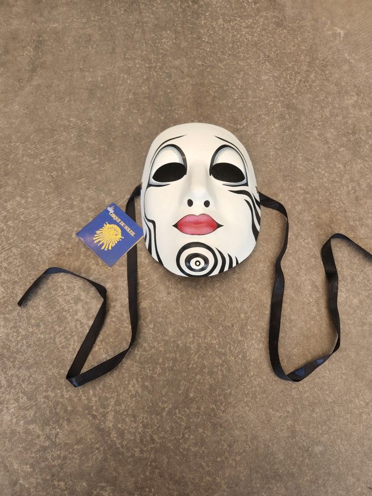 Rare Official Cirque Du Soleil "O" Zebra Mask
