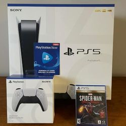 Sony PlayStation 5 Console PS5 Disc BUNDLE