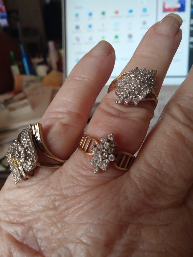 Diamond Cluster Rings