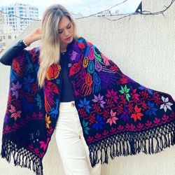 Rebozos Tejido En Punto De Cruz A Mano