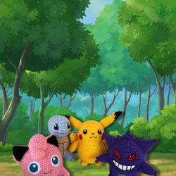 ✨Hand-Crochet Pokemon - Pikachu, Jigglypuff✨