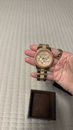 MK rose gold watch for sale