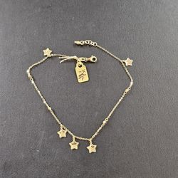 18k Gold Anklet 9.5 Inch