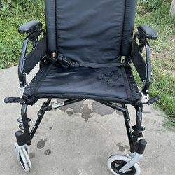 Drive  Lightweight Folding Wheelchair Aluminum Frame Needs Back Wheels