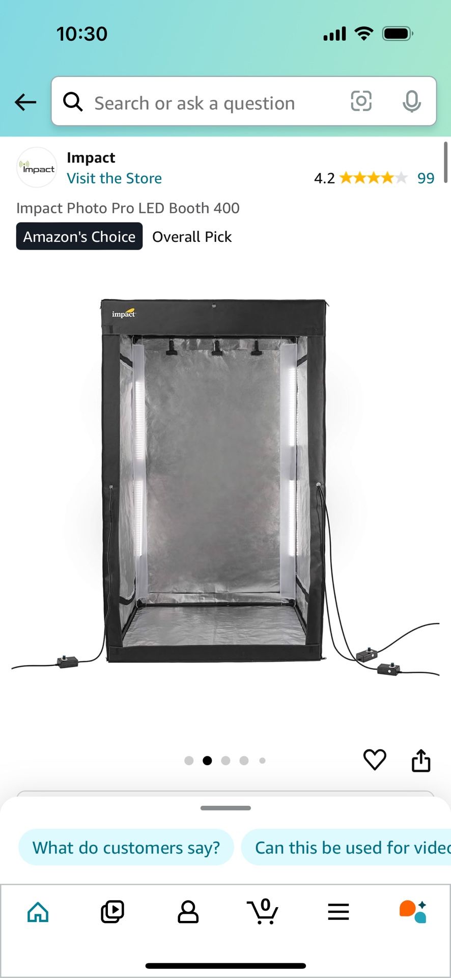 Impact Photo Pro LED Booth 400