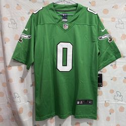 Andre Swift Eagles Kelly Green Jersey Throwback
