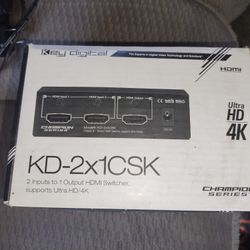 Key Digital KD-S2x1 HDMI Switcher