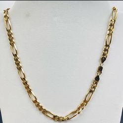14K FIGARO GOLD CHAIN