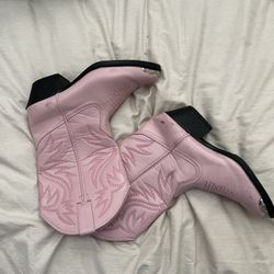 Baby Pink Cowboy Boots