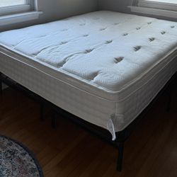 Queen Bed With Included  Bed Frame (good condition)