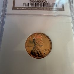 1971-S Lincoln Memorial Cent 1C – NGC PF Cameo – Proof Coin – High-Grade U.S. Copper