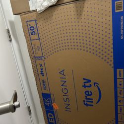 Full Storage Bed & Mattress, 50” Fire Tv