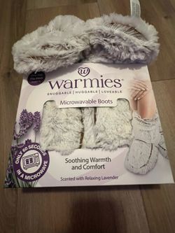 cozy microwaveable booties