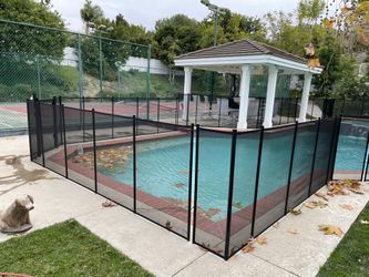 Removable Pool Fence And Safety Net Cover