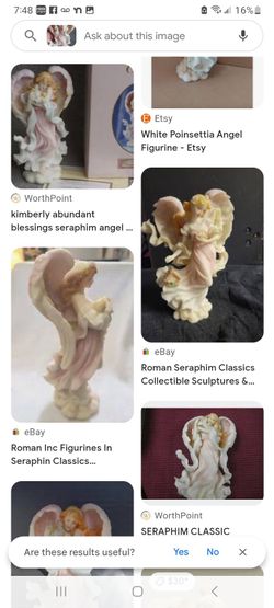 Ceramic Angel Collectible Holding Kittens 