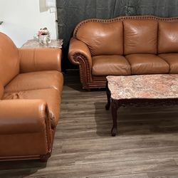 Italian Leather Couch And Sofa