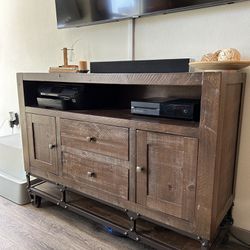 Entertainment Center TV Stand Rustic