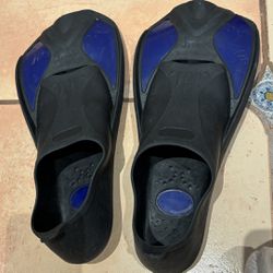 Smart Swim Fins Size M black & blue Short Blade Training