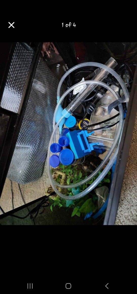 Black Glass Top Fin 10 Gal Aquarium
