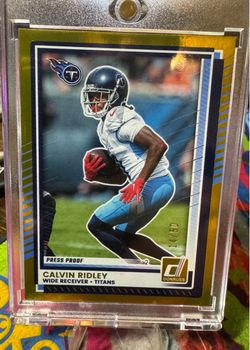 2025 Panini Donruss - Calvin Ridley #148 GOLD Press Proof 14/50