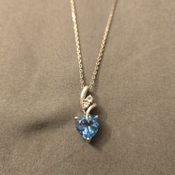 Netaya Blue Turquoise Heart Necklace