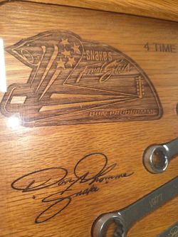 Don Prudhomme Snake's Final Strike Wood Plaque