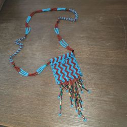 Handbeaded Amulet Bag Necklace