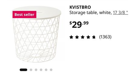 IKEA Kvistbro Storage Table (Side/End basket table)