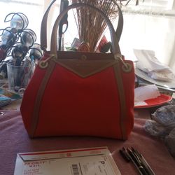 Michael Kors Large Ravon Terracotta Bag