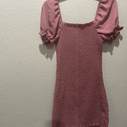 Trixxi Rouched Mauve Mini Dress Size Small