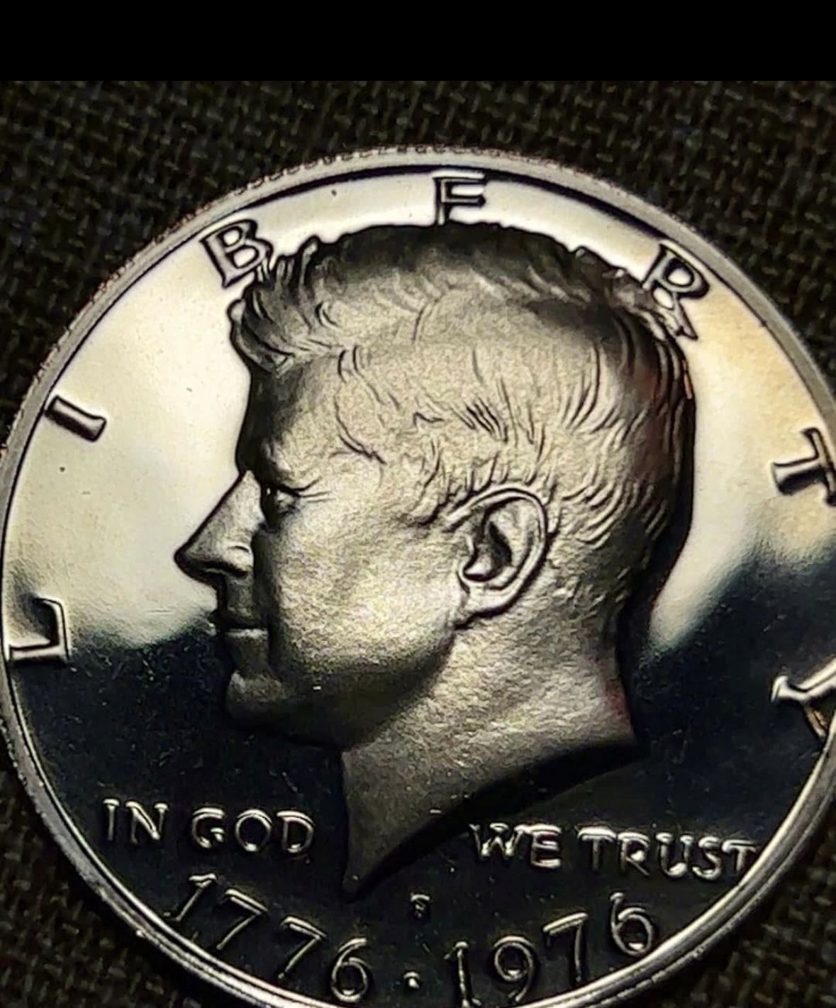 Half Dollar 1976 S. Coin USA. 40 % Silver 