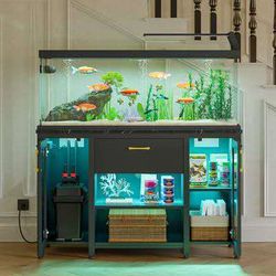 Bestier - 55-Gallon Metal Fish Tank Stand