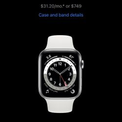 Apple Watch Series 6 Silver Stainless Steel (GPS + Cellular) — NEW (tag health, exercise, Bowflex, PS5)