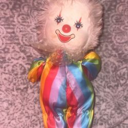 Vintage Music Box Rainbow Clown