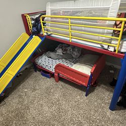 Loft Toddler Bed With Slide