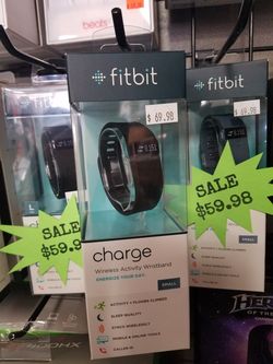 NEW Fitbit Charge Wireless Activity Tracker Wristband plus Sleep Tracker Syncs w/wifi Caller Id available at RizTech