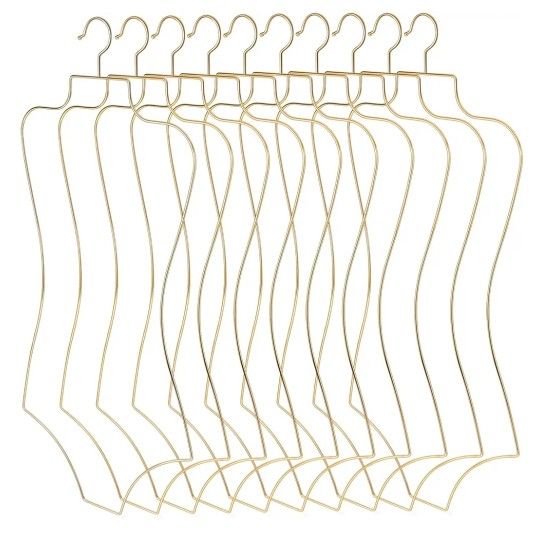 New 16 Pc Taiyin Body Shape Bikini Hanger Wire Display Hangers for Lingerie Bathing Suits Swimwear Clothes Coat