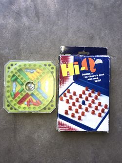 Travel games. Sorry and Hi-Q