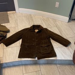 Mighty Mac Out O’Gloucester Heavy Brown Corduroy Jacket Size