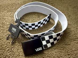 Vans black & white belt