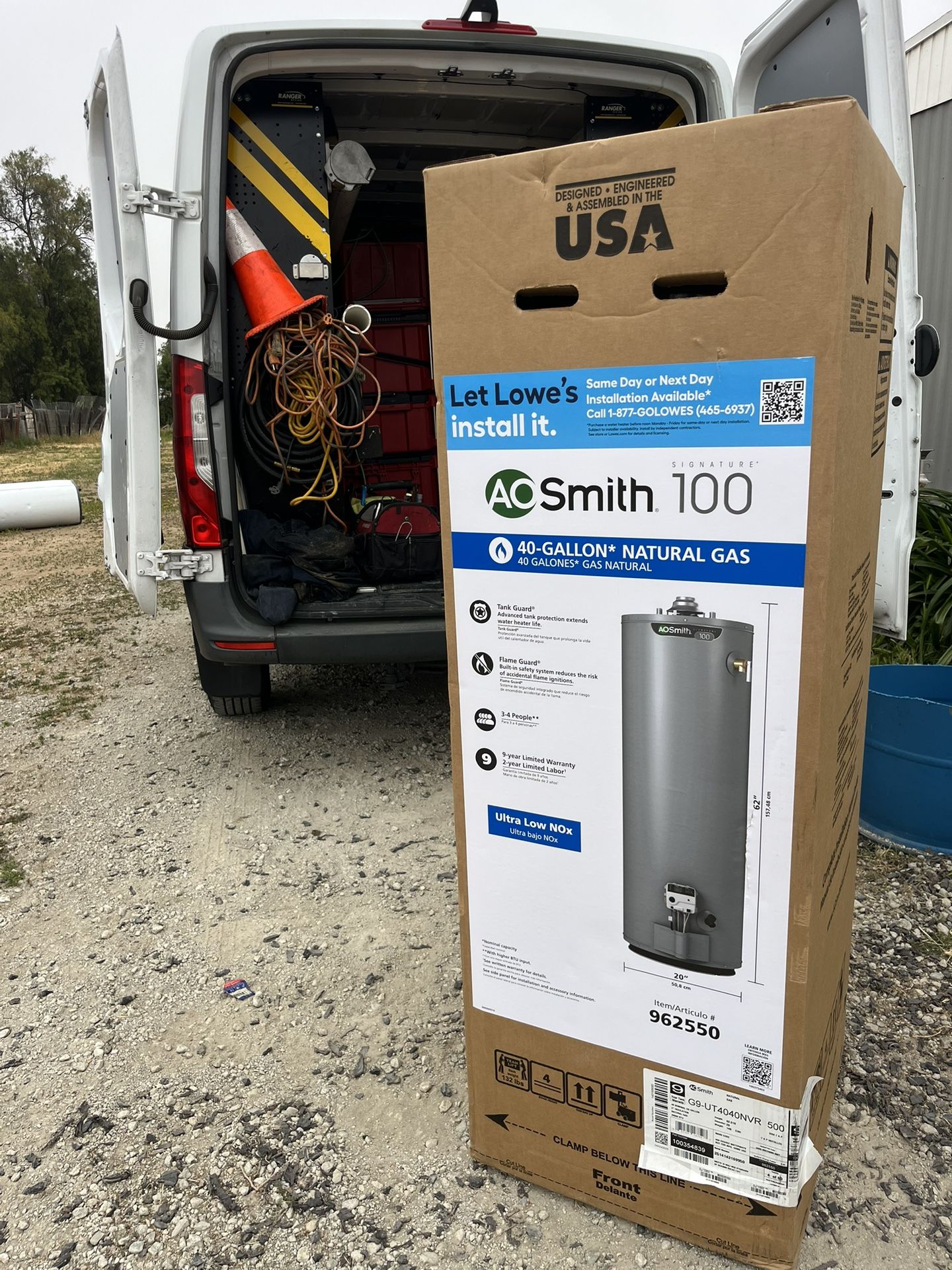 Ao Smith 40 Gallon Natural Gas Water Heater Smith Tank Water