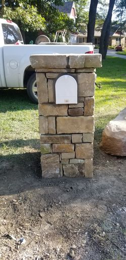 Brick and stone