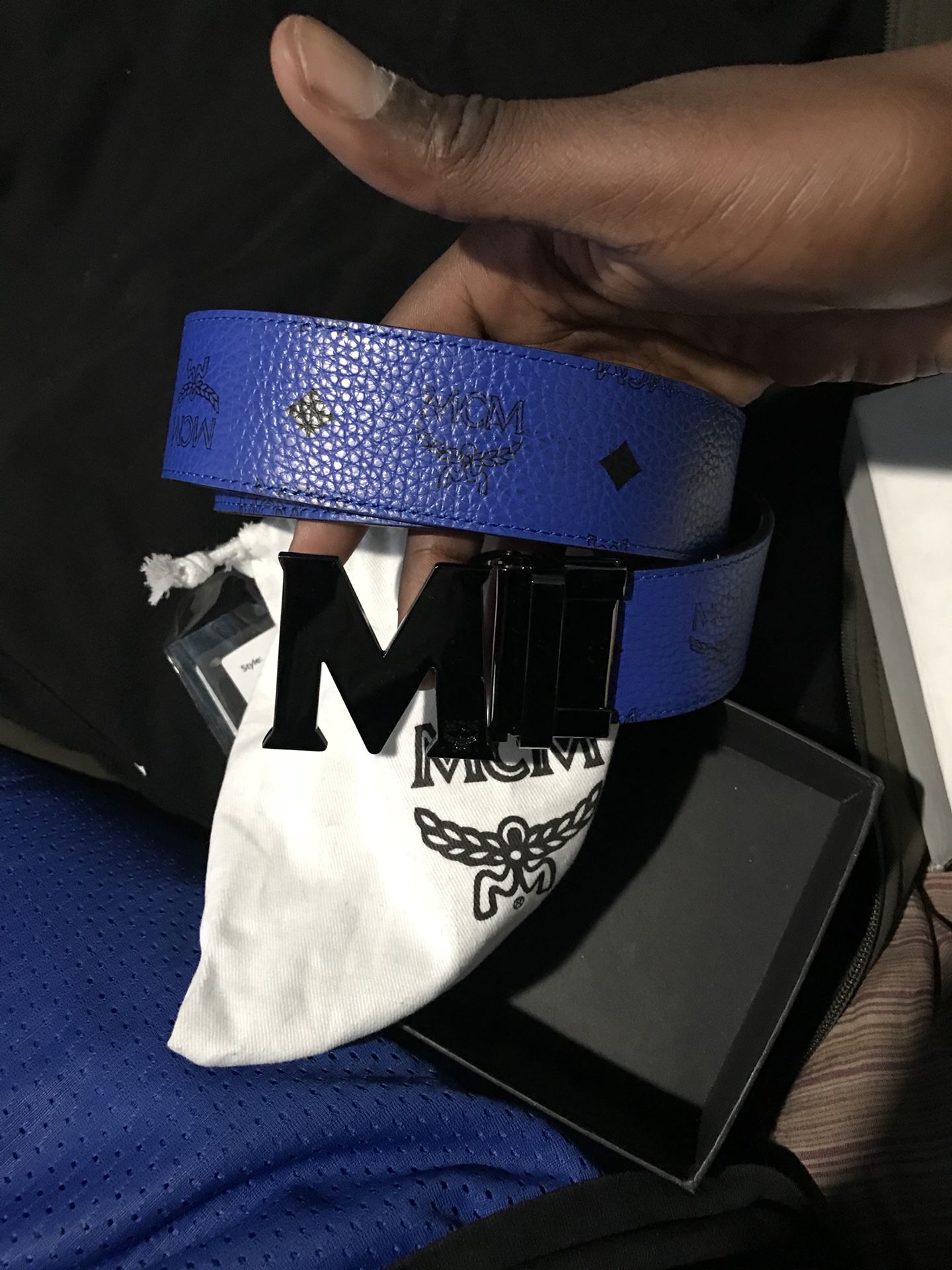 Royal Blue Mcm Belt for Sale in Los Angeles, CA - OfferUp