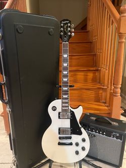 Epiphone Les Paul Muse (Mint) w/ Hardshell Case, Fender Amp