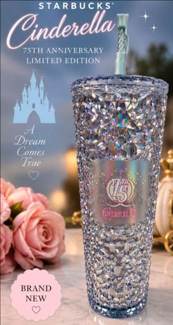 ✨ Starbucks Cinderella 75th Anniversary Limited Edition Tumbler – NEW