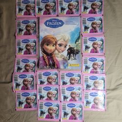 Panini Disney Frozen Sticker Album With 10 STICKERS + 20 PACKS OF STICKERS