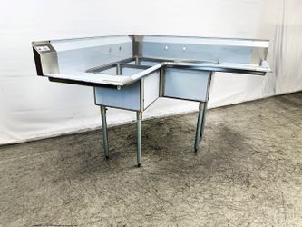 NSF Corner Sink 3 Compartment C3T181812-18LRC