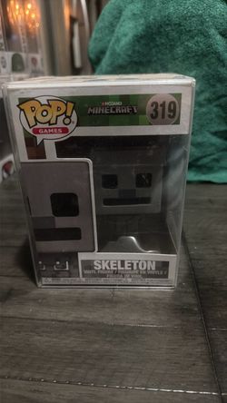 Funko Minecraft skeleton and creeper