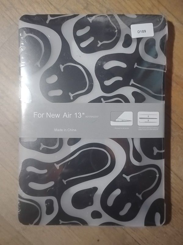 MacBook Air 13" Snap On Hard Case Cover A2179 A2337 A1932 Black Faces NIP